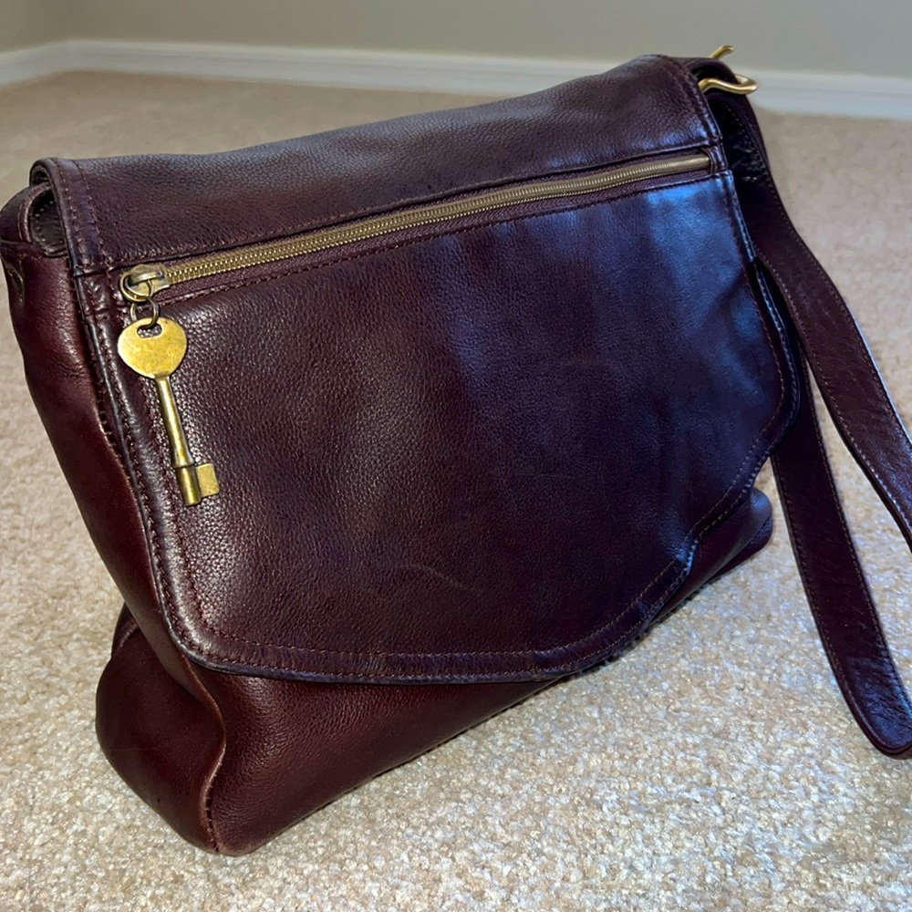 Fossil 1954 Brown Leather Shoulder Bag